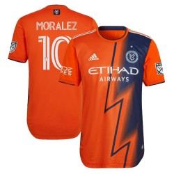 Maximiliano Moralez New York City FC 2022 The Volt Utrustning Authentic Spelare Matchtröja - Orange