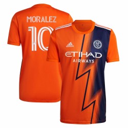 Maximiliano Moralez New York City FC 2022 The Volt Utrustning Spelare Matchtröja - Orange
