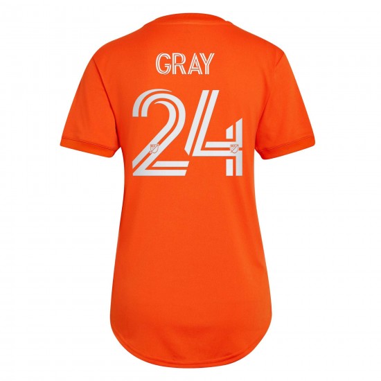 Tayvon grå New York City FC Kvinnor's 2022 The Volt Utrustning Spelare Matchtröja - Orange