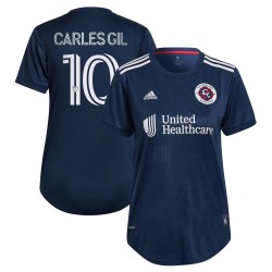 Carles Gil New England Revolution Kvinnor's 2022 The Liberty Utrustning Team Spelare Matchtröja - Marin