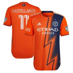 Valentin Castellanos New York City FC 2022 The Volt Utrustning Authentic Spelare Matchtröja - Orange