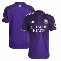 Orlando City SC 2021 Thick N Thin Authentic Patch Matchtröja - Lila