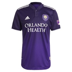 Orlando City SC 2021 Thick N Thin Authentic Patch Matchtröja - Lila