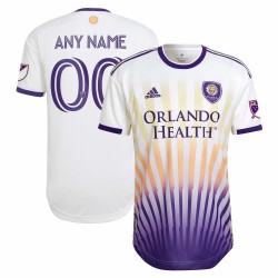Orlando City SC 2022 The Sunshine Utrustning Authentic Custom Matchtröja - Vit