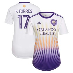 Facundo Torres Orlando City SC Kvinnor's 2022 The Sunshine Utrustning Spelare Matchtröja - Vit