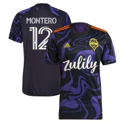 Fredy Montero Seattle Sounders FC 2021 The Jimi Hendrix Utrustning Spelare Matchtröja - Lila