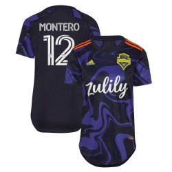 Fredy Montero Seattle Sounders FC Kvinnor's 2021 The Jimi Hendrix Utrustning Spelare Matchtröja - Lila