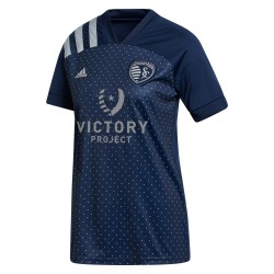 Sporting Kansas City Kvinnor's 2021 Secondary Matchtröja - Blå