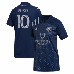 Gianluca Busio Sporting Kansas City Kvinnor's 2021 Secondary Spelare Matchtröja - Blå