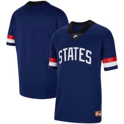 US Soccer States V-Neck Football Matchtröja - Blå