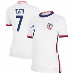 Tobin Heath Team USA Kvinnor's 2020 Hemma Stadium Breathe Matchtröja - Vit