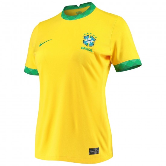 Brasilien National Team Kvinnor's 2020/21 Hemma Stadium Matchtröja - Guld