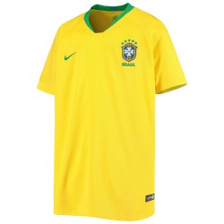 Brasilien National Team Barn 2018 Hemma Matchtröja - Guld