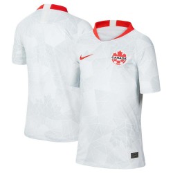 Kanada National Team Barn 2020/21 Borta Stadium Matchtröja - Vit