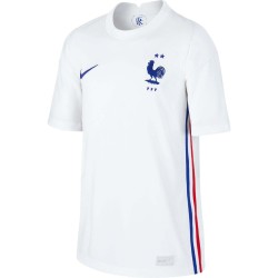 Frankrike National Team Barn 2020/21 Borta Stadium Matchtröja - Vit
