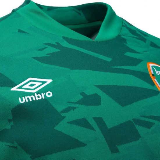 Irland National Team Umbro 2022/23 Hemma Långärmad Matchtröja - Grön
