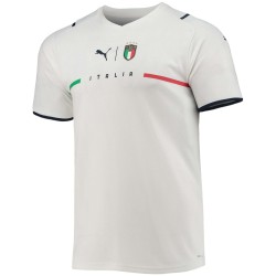Italien National Team 2021/22 Borta Matchtröja - Vit/Marin