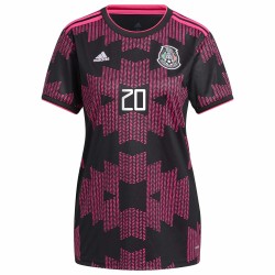 Rodolfo Pizarro Mexiko National Team Kvinnor's 2021 Rosa Mexicano Matchtröja - Svart