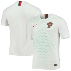 Portugal National Team Authentic Borta Matchtröja - Vit/Röd